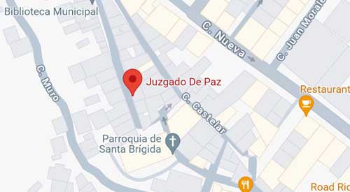ubicacion registro civil juzgado de paz Santa Brigida
